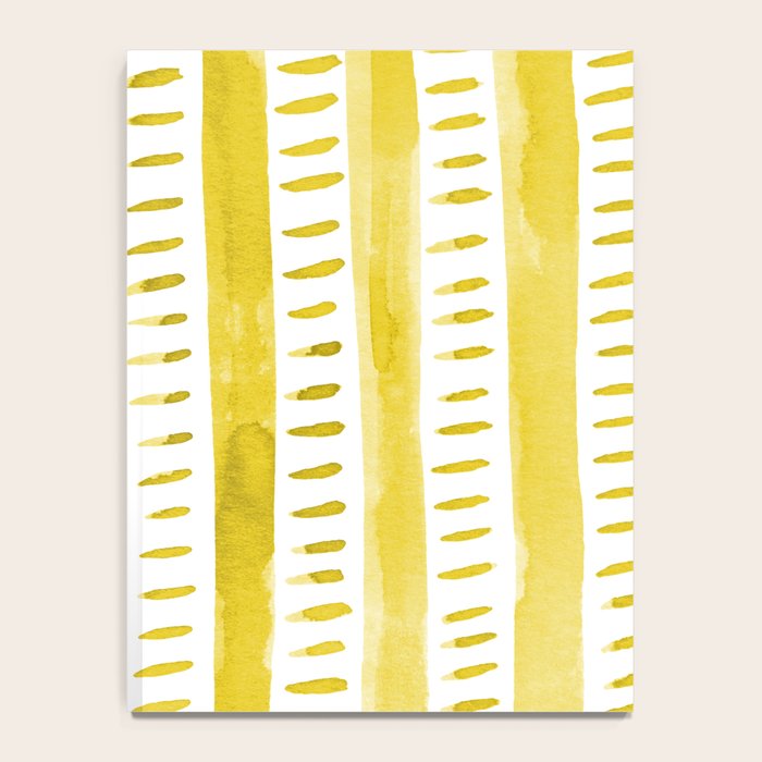 Watercolor lines - yellow Notebook Gallery Image 4