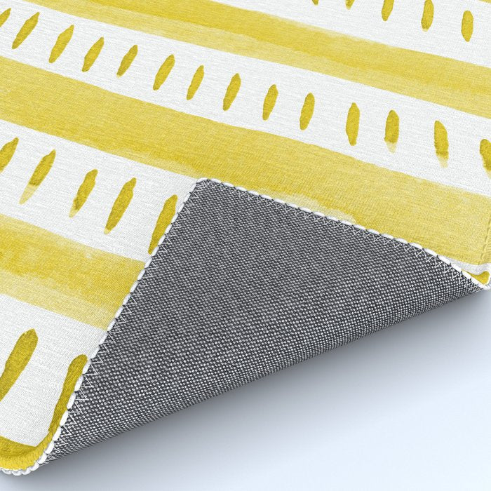 Watercolor lines - yellow Rug Gallery Image 4