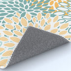 Modern, Floral Prints, Green and Yellow Rug Gallery Image 4