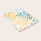 Modern, Floral Prints, Green and Yellow Notebook Gallery Image 3