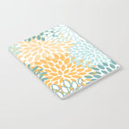 Modern, Floral Prints, Green and Yellow Notebook Gallery Image 2
