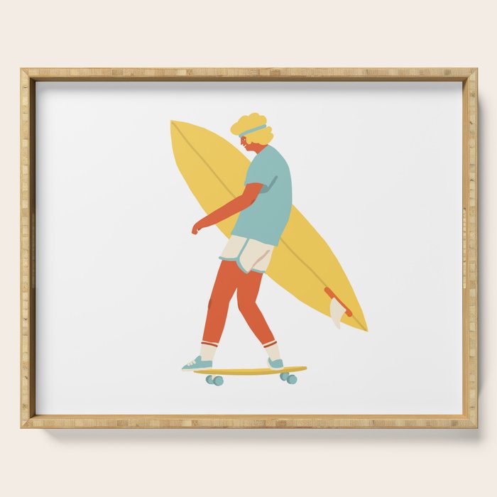 Skater from 70s Serving Tray Gallery Image 1