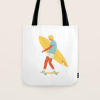 Skater from 70s Tote Bag Gallery Image 1