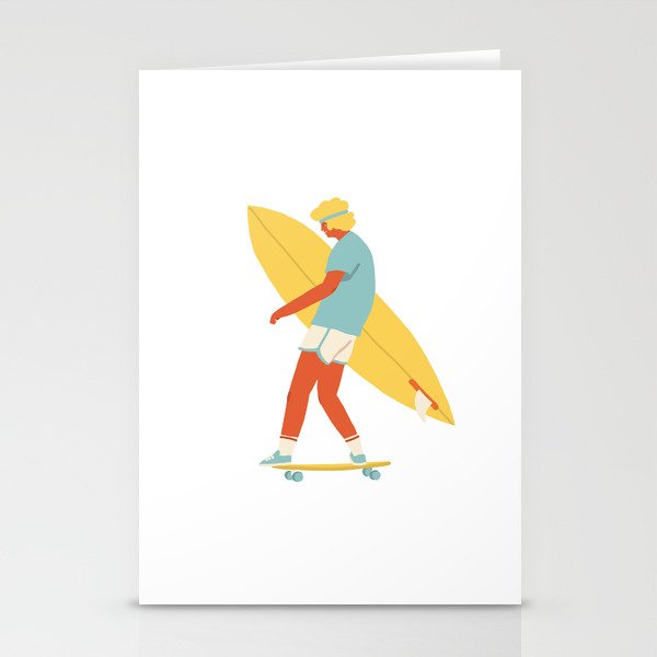Skater from 70s Stationery Card Gallery Image 1