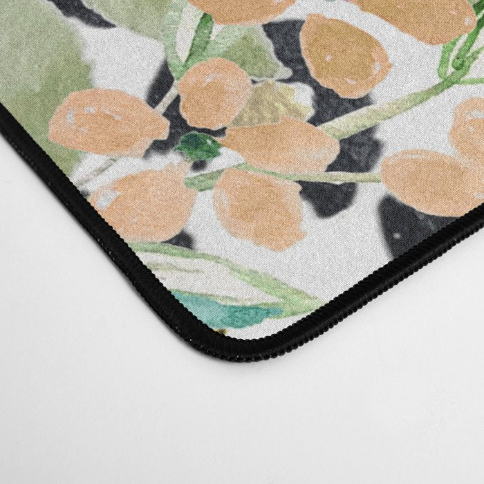 Elegant Leopard Print and Floral Design Desk Mat Gallery Image 4