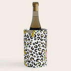Elegant Leopard Print and Floral Design Wine Chiller Gallery Image 1