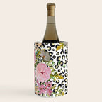 Elegant Leopard Print and Floral Design Wine Chiller Gallery Image 2