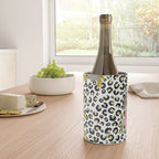 Elegant Leopard Print and Floral Design Wine Chiller Gallery Image 4