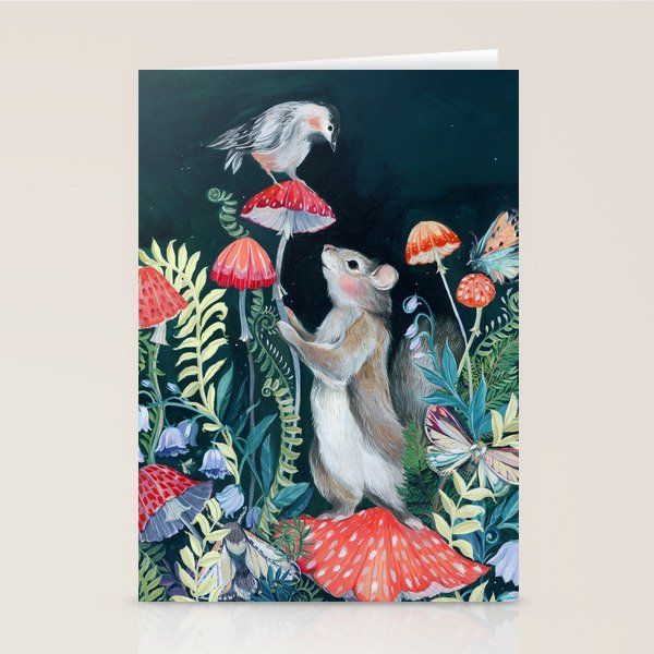 Mushroom garden Stationery Card Gallery Image 2