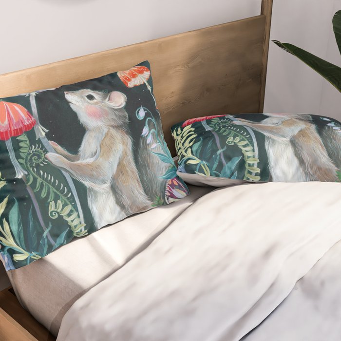 Mushroom garden Pillow Sham Gallery Image 2