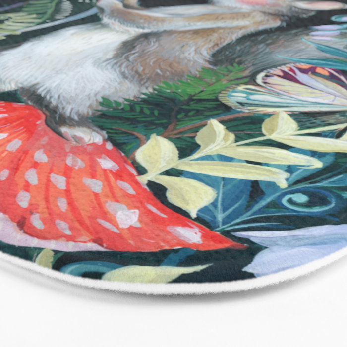 Mushroom garden Bath Mat Gallery Image 3
