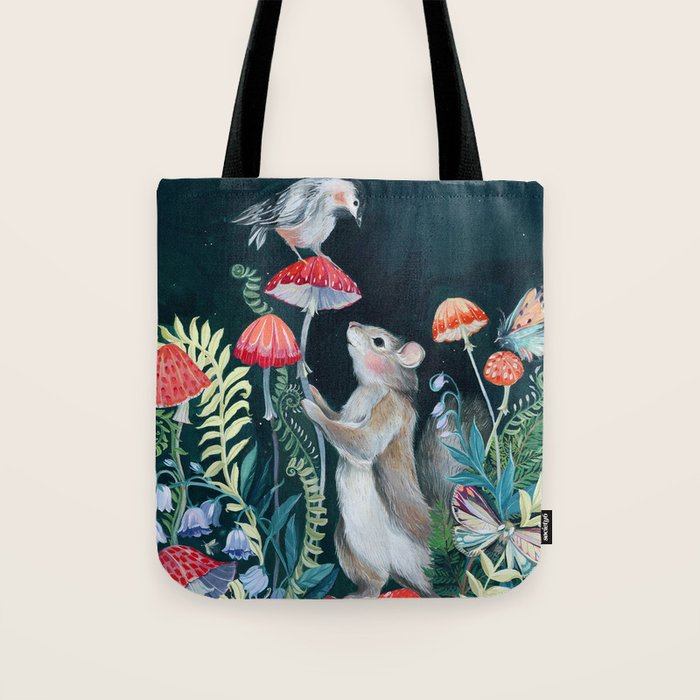 Mushroom garden Tote Bag Gallery Image 1
