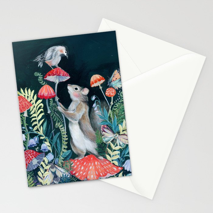 Mushroom garden Stationery Card Gallery Image 2