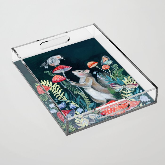 Mushroom garden Acrylic Tray Gallery Image 1