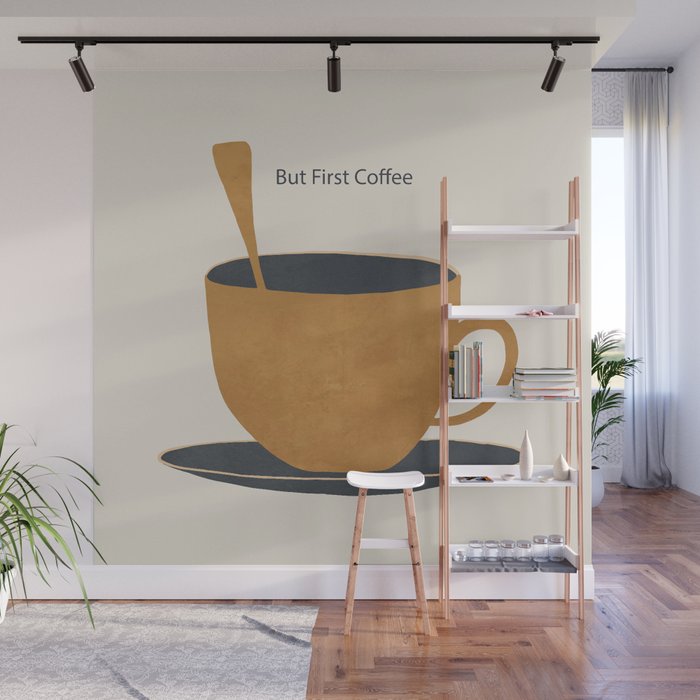 But First Coffee 2 Wall Mural Gallery Image 1