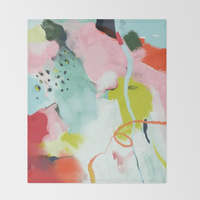 landscape in spring Throw Blanket Gallery Image 2