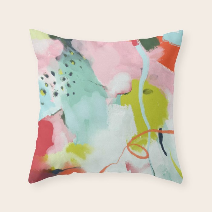landscape in spring Throw Pillow Gallery Image 6