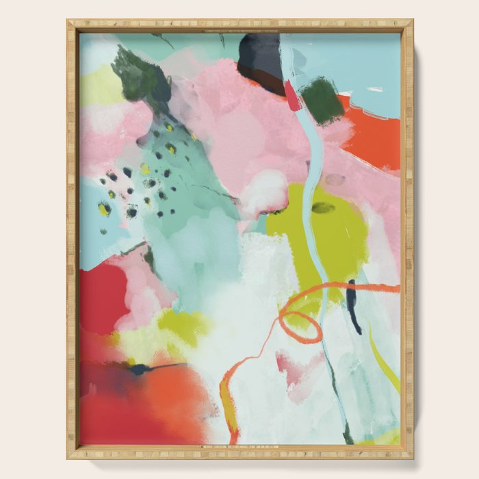 landscape in spring Serving Tray Gallery Image 1