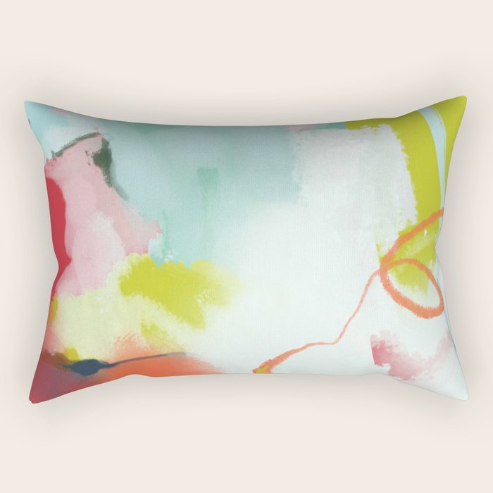 landscape in spring Rectangular Pillow Gallery Image 2