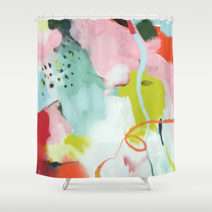 landscape in spring Shower Curtain Gallery Image 1