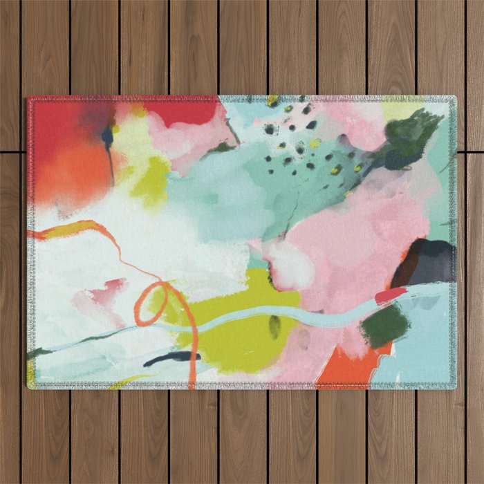 landscape in spring Outdoor Rug Gallery Image 1