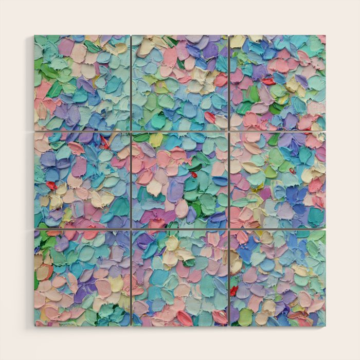Pastel Petals Wood Wall Art Gallery Image 1