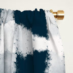 Tie Dye no. 1 in Indigo  Window Curtain Gallery Image 2