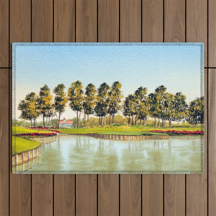 Sawgrass TPC Golf Course 17th Hole Outdoor Rug Gallery Image 1