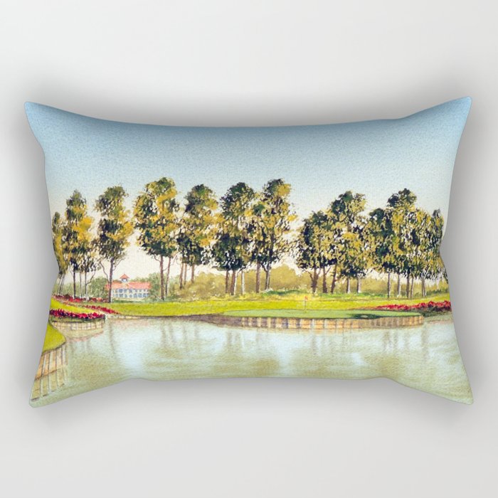 Sawgrass TPC Golf Course 17th Hole Rectangular Pillow Gallery Image 2