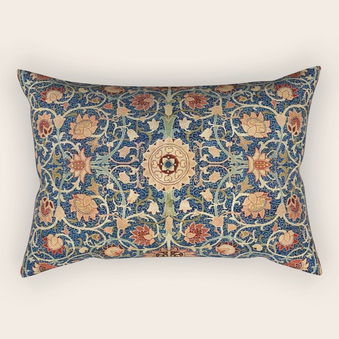 William Morris Holland Park Vintage Pattern Rectangular Pillow Gallery Image 2