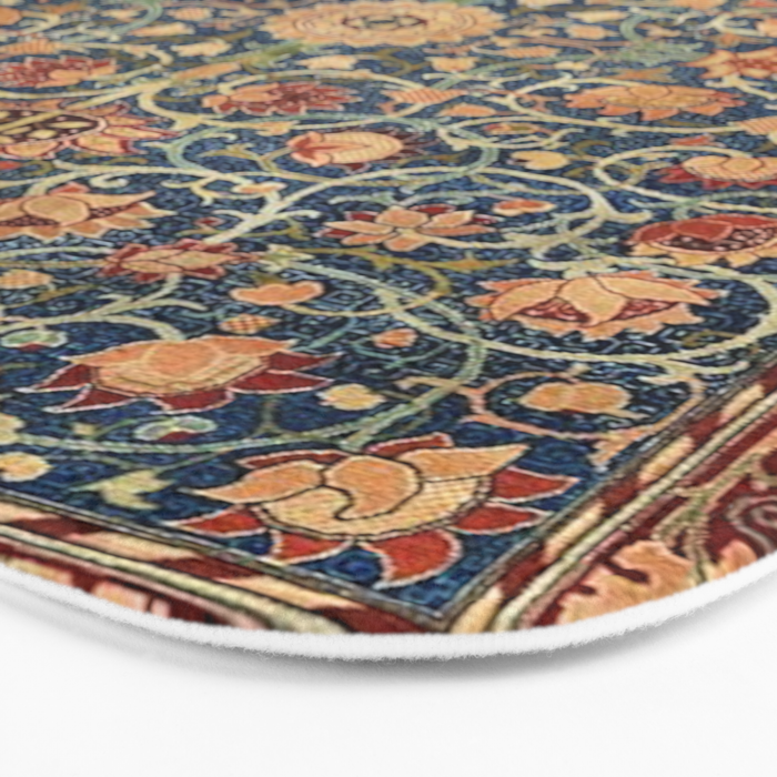 William Morris Holland Park Vintage Pattern Bath Mat Gallery Image 3