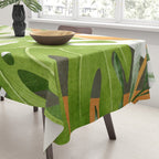 Abstract Art Tropical Leaves 20 Tablecloth Gallery Image 3