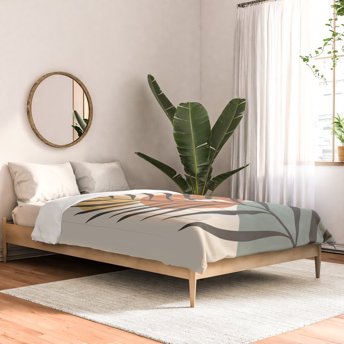 Cat and Plant 32 Comforter Gallery Image 2