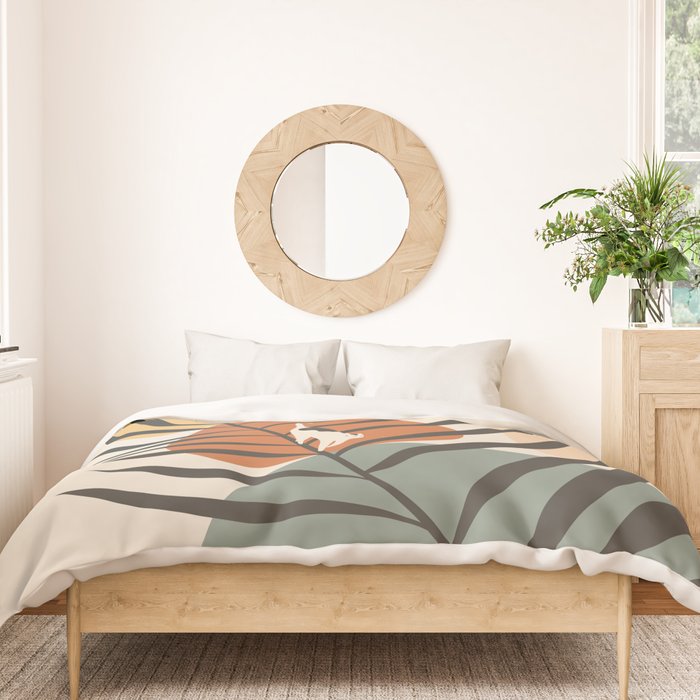 Cat and Plant 32 Duvet Cover Gallery Image 3