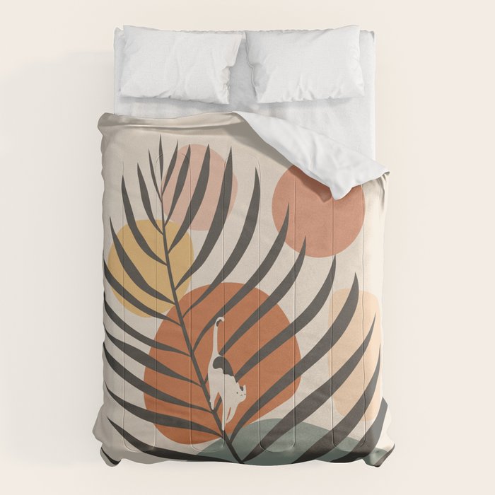 Cat and Plant 32 Comforter Gallery Image 6