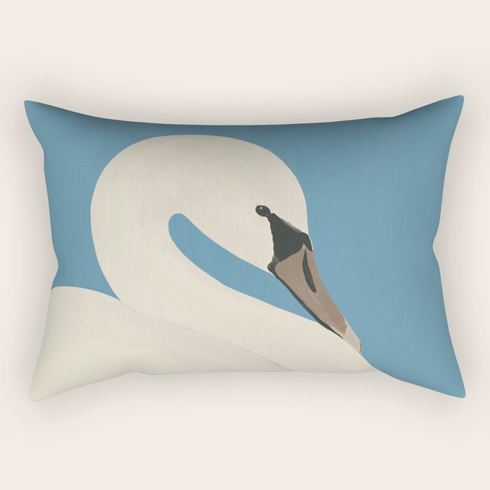 White Swan 3 Rectangular Pillow Gallery Image 1