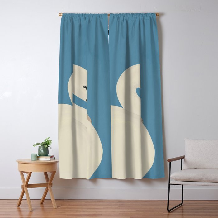 White Swan 3 Window Curtain Gallery Image 5