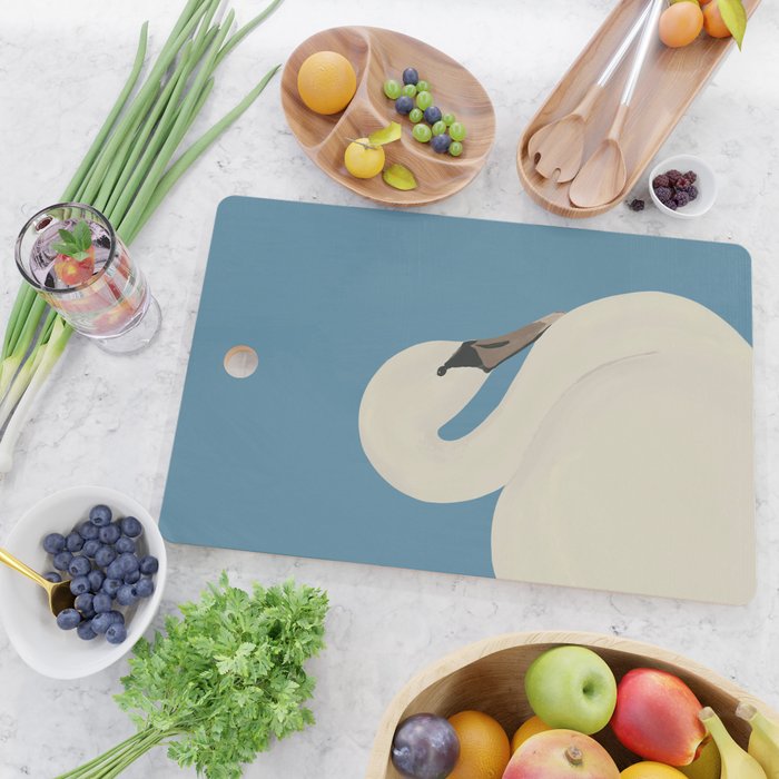 White Swan 3 Cutting Board Gallery Image 2