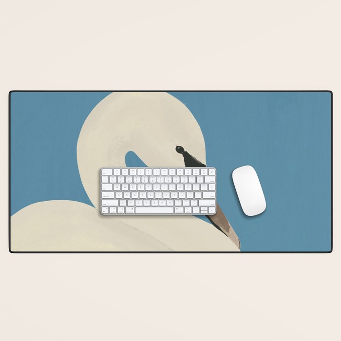 White Swan 3 Desk Mat Gallery Image 1