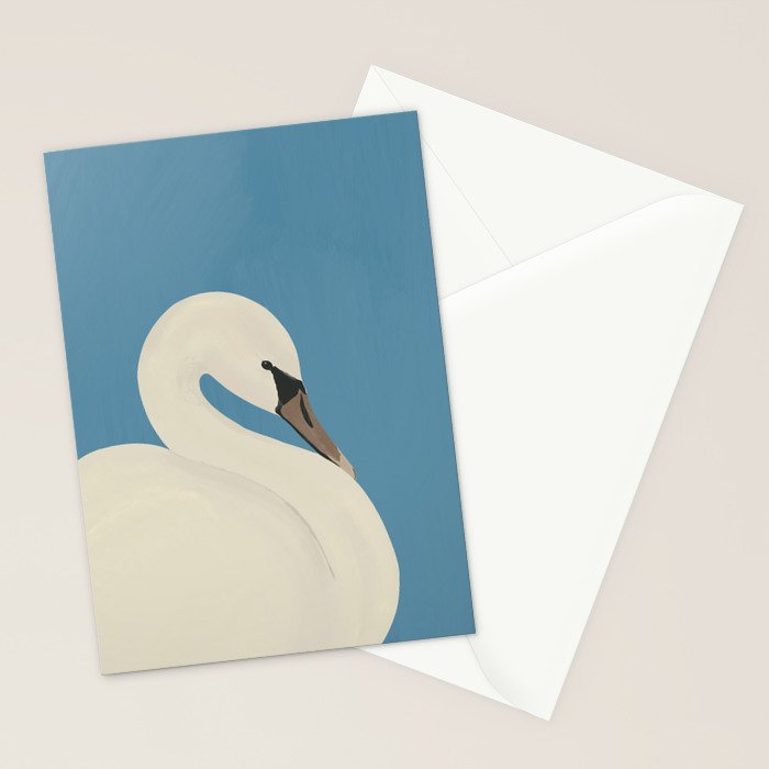 White Swan 3 Stationery Card Gallery Image 2