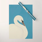 White Swan 3 Wrapping Paper Gallery Image 1