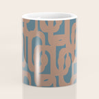 Mid Century Modern Loops Pattern 4 Inspired by PANTONE 17 1230 Color of the Year Mocha Mousse Coffee Mug Gallery Image 4