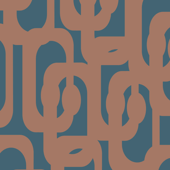Mid Century Modern Loops Pattern 4 Inspired by PANTONE 17 1230 Color of the Year Mocha Mousse Coffee Mug Gallery Image 2