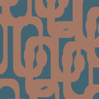 Mid Century Modern Loops Pattern 4 Inspired by PANTONE 17 1230 Color of the Year Mocha Mousse Coffee Mug Gallery Image 2