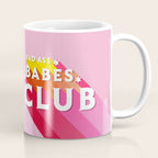 Bad Ass babes club in pink Coffee Mug Gallery Image 1