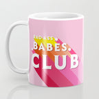 Bad Ass babes club in pink Coffee Mug Gallery Image 3