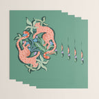 Wild Blush Cheetahs Wrapping Paper Gallery Image 3