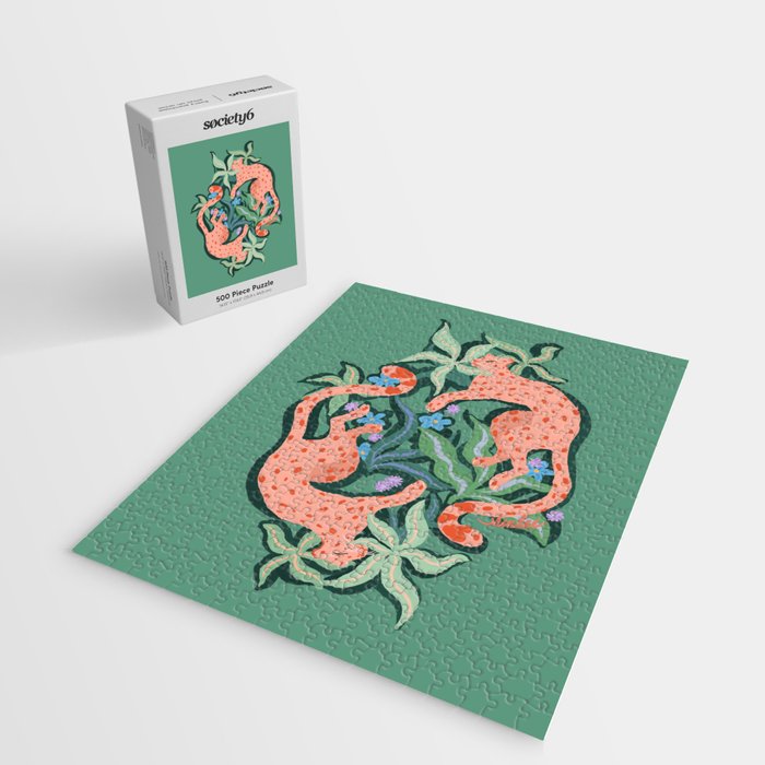 Wild Blush Cheetahs Jigsaw Puzzle Gallery Image 2