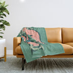 Wild Blush Cheetahs Throw Blanket Gallery Image 1