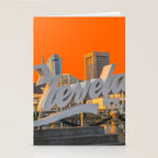 Cleveland Ohio City Skyline Home Fan OH Print Stationery Card Gallery Image 2